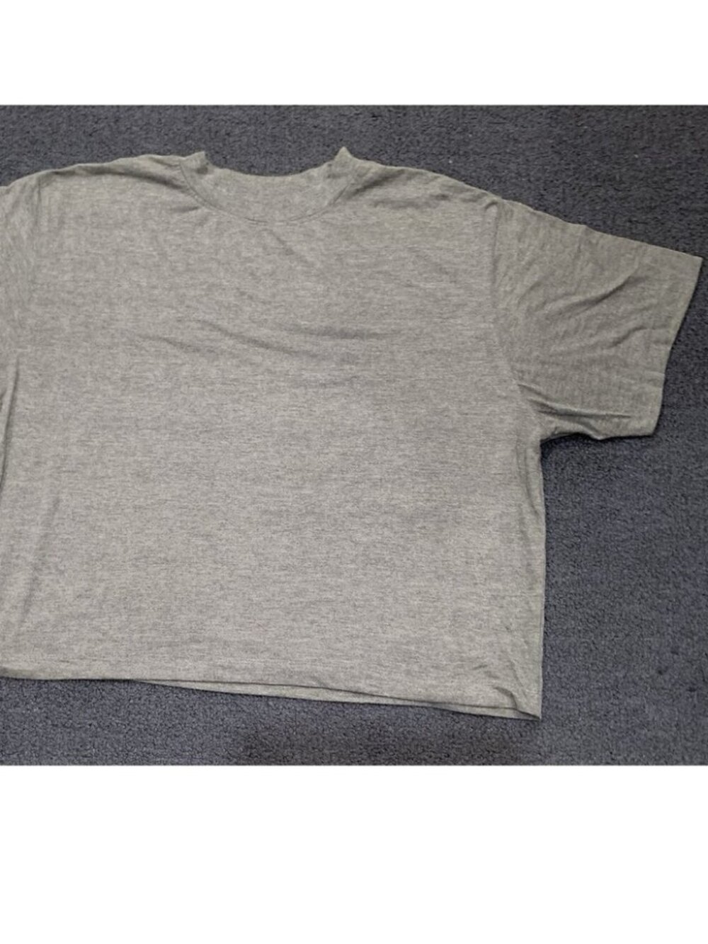 Crop Top Women's XL Gray